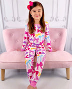 Sweet Bow Long Two-Piece Pajama Set, sweet bow bamboo long two piece pjs lifestyle 06