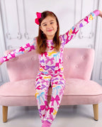 Sweet Bow Long Two-Piece Pajama Set, sweet bow bamboo long two piece pjs lifestyle 08