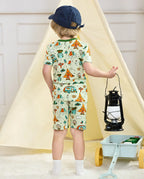 Tiny Campers Short Two-Piece Pajama Set, tiny campers bamboo short two piece pjs lifestyle 05