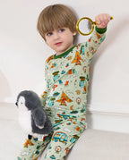 Tiny Campers Long Two-Piece Pajama Set, tiny campers bamboo two piece pjs lifestyle 6