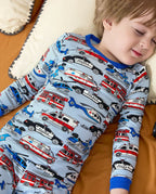 Tiny Responders Long Two-Piece Pajama Set, tiny responders club bamboo two piece pjs lifestyle 7