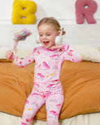 Uni Bliss Long Two-Piece Pajama Set, uni bliss bamboo long two piece pjs lifestyle 05