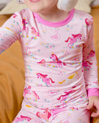 Uni Bliss Long Two-Piece Pajama Set, uni bliss bamboo long two piece pjs lifestyle 10