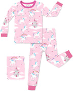 Uni Glow Long Two-Piece Pajama Set, uni glow bamboo long two piece pajama set main